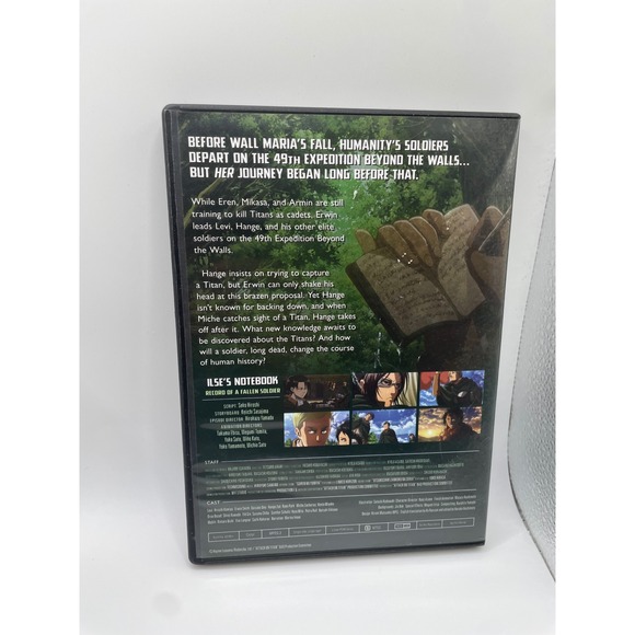 Attack‎ on Titan Vol 17 Special Edition Ilses Notebook DVD Anime - Picture 2 of 8